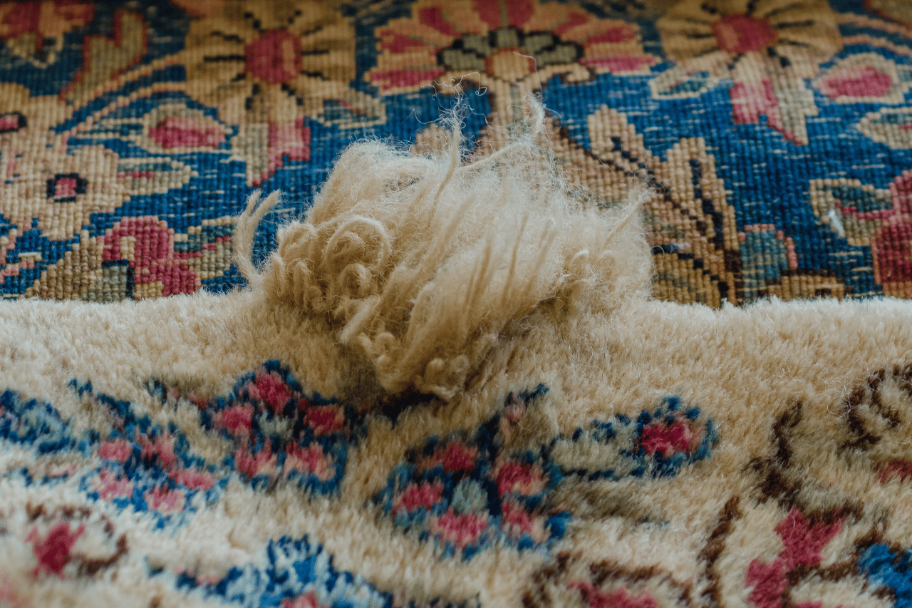 hole in a rug